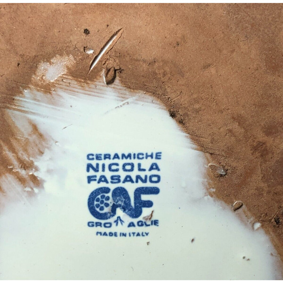 Vtg Ceramiche Nicola Fasano CNF Grottaglie Italy Stars Stripes Pottery Pitcher - Picture 7 of 7